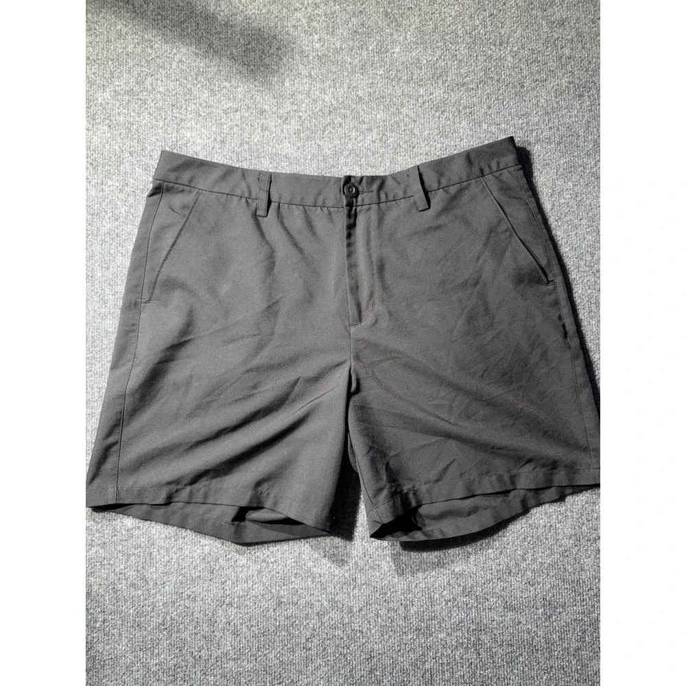 Fila Sport Golf Shorts Mens 38 Black Flat Front Performance Polyester RN 73277